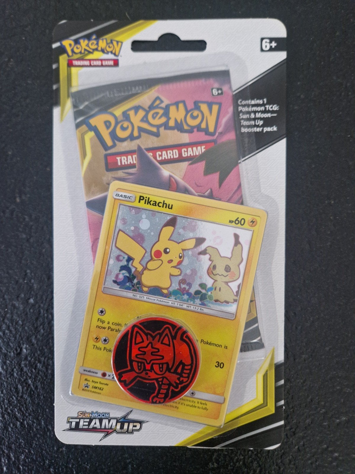 Team Up Blister pack. Pokémon Gengar art. Sealed tcg collect, Ophalen of Verzenden, Nieuw, Booster, Foil