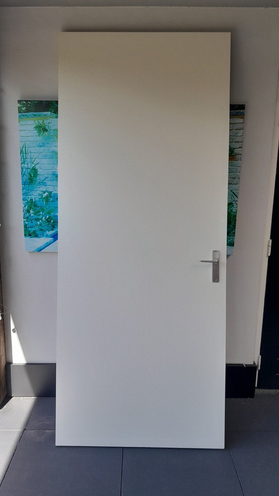 opdekdeur 930 x 2315 wit, Ophalen, Gebruikt, 80 tot 100 cm, 215 cm of meer