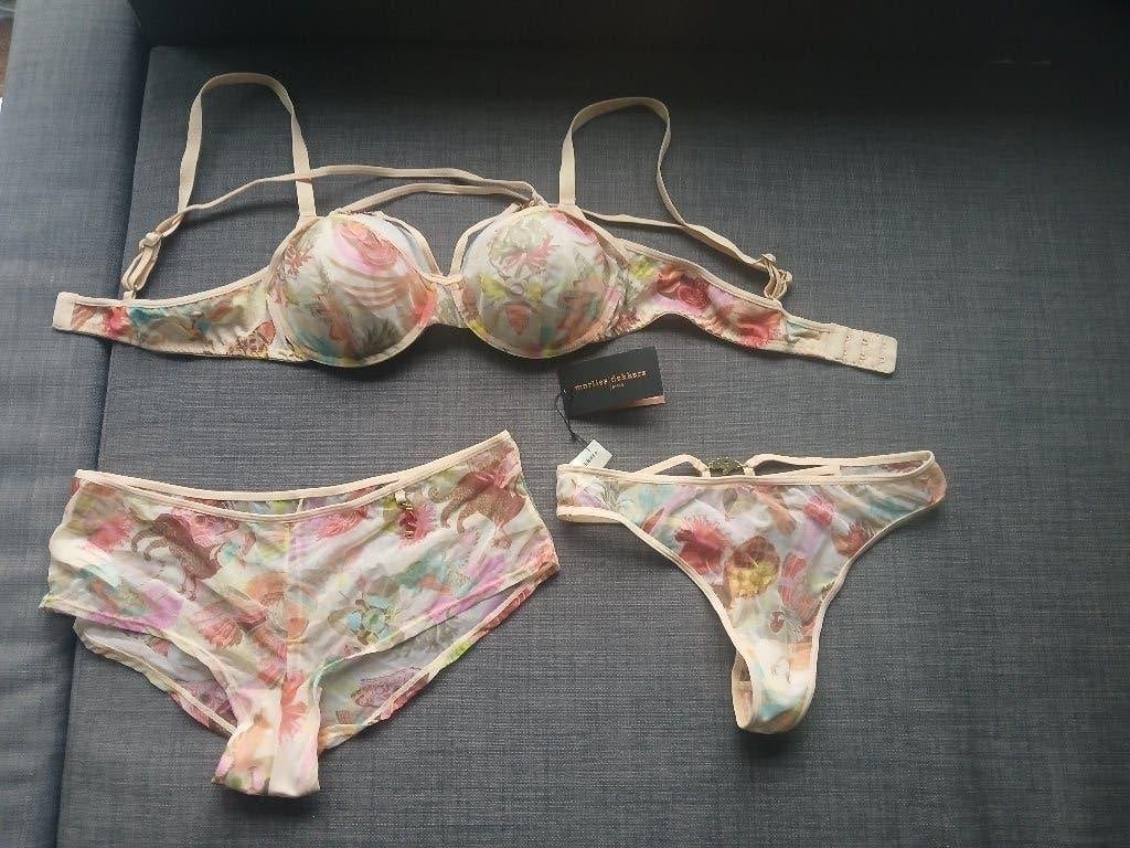 Marlies Dekkers set 80B bra + thong S or briefs M Morphosis, Verzenden, BH