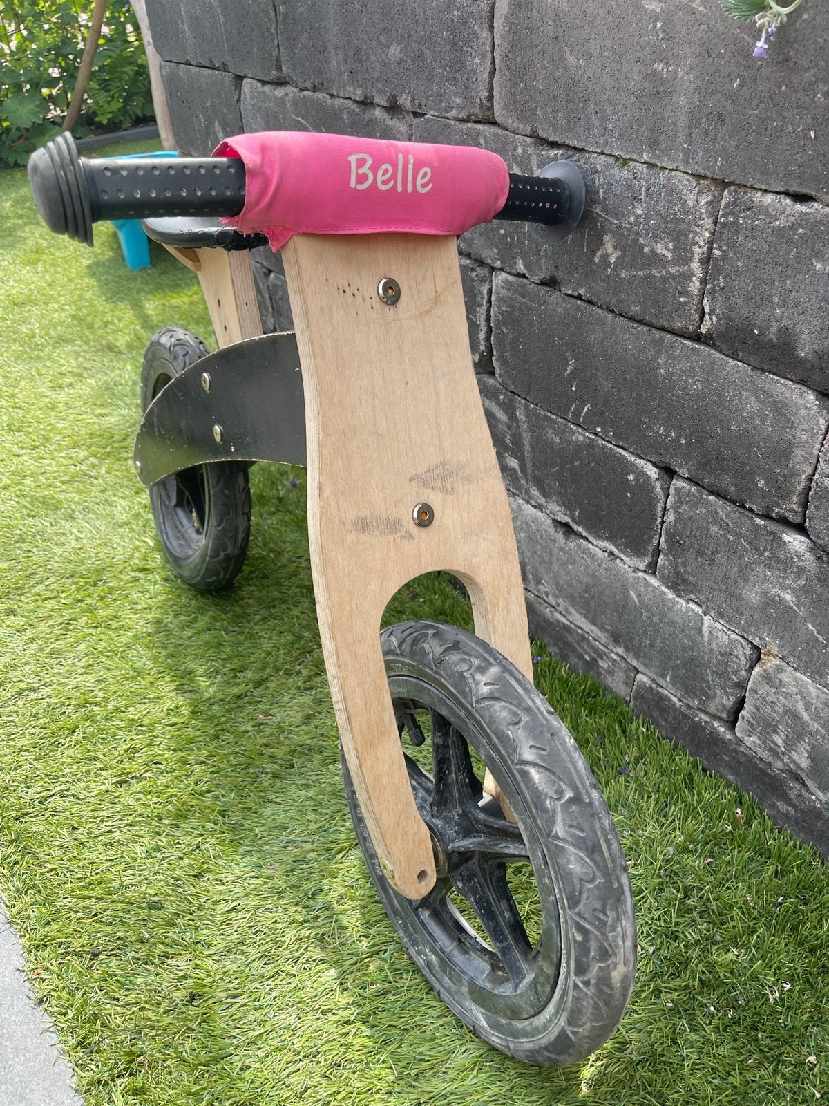 Houten loopfiets voor kinderen bandit and angels, Fietsen en Brommers, Fietsen | Kinderfietsjes, Ophalen, Gebruikt, 16 tot 20 inch