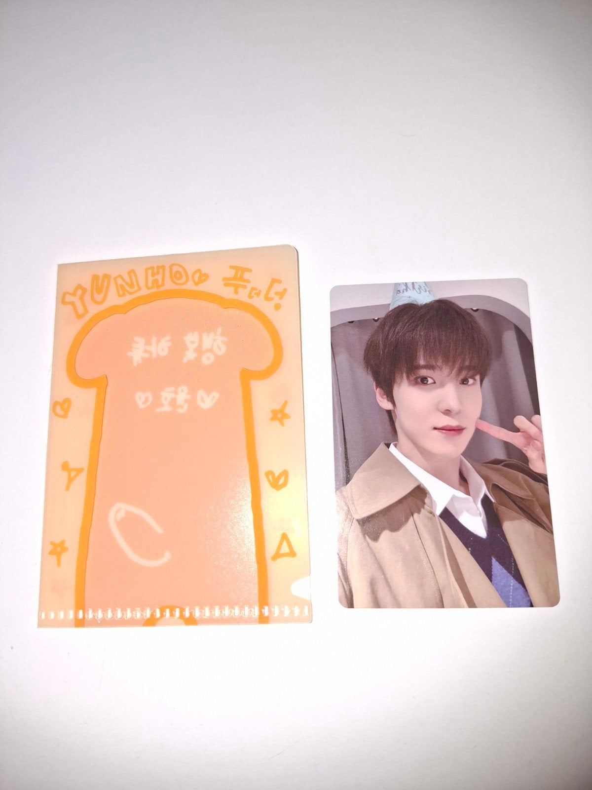 Ateez Yunho Birthday kit photocard, Verzenden, Zo goed als nieuw, Foto of Kaart
