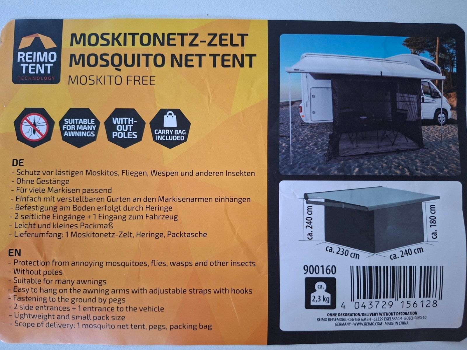 Reimo luifelklamboe, Caravans en Kamperen, Ophalen of Verzenden, Nieuw