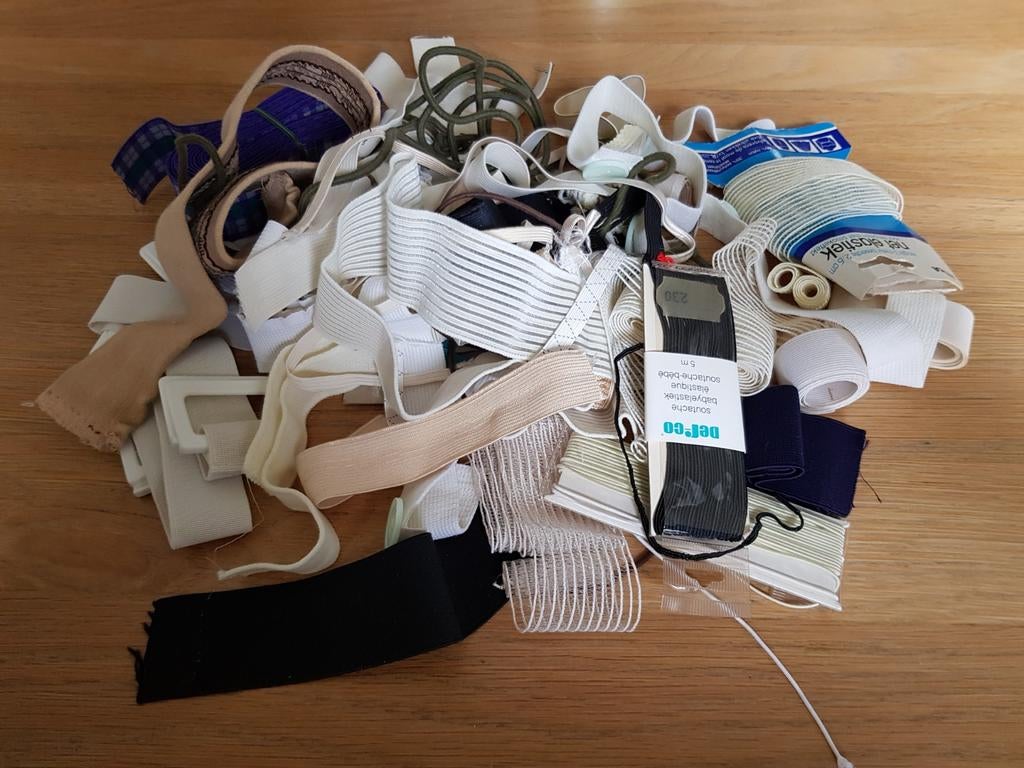 Partij elastiek, Ophalen of Verzenden, Gebruikt, Lint, Band of Elastiek