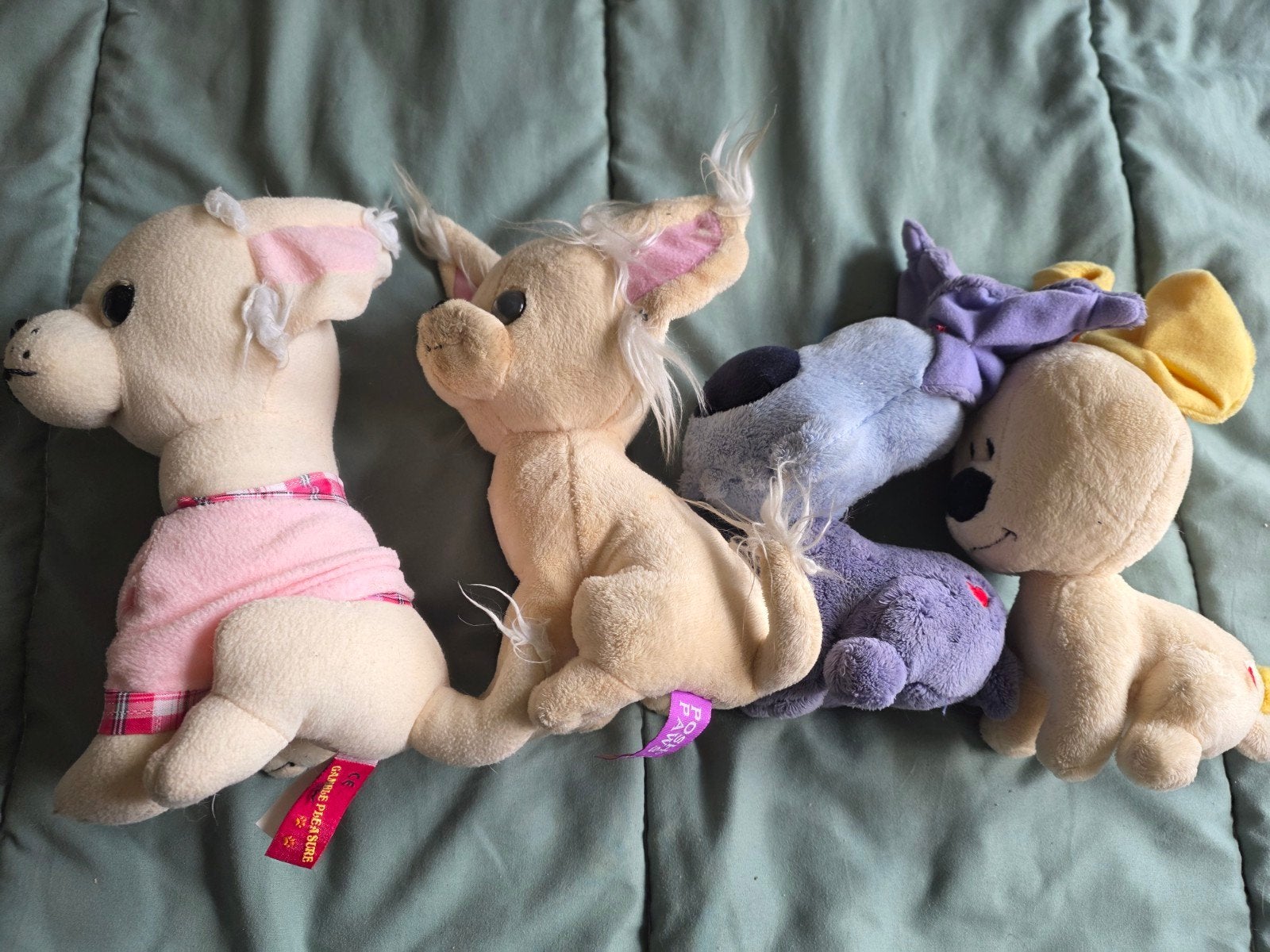 4 knuffels 2 chuawawa's 2 woezel en pip, Ophalen of Verzenden, Zo goed als nieuw