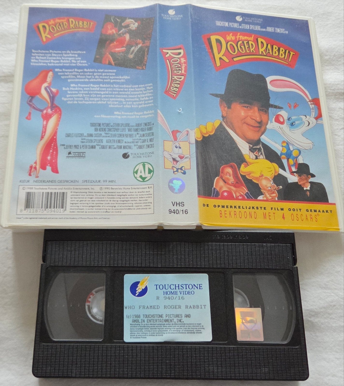 Who Framed Roger Rabbit VHS Kinderen/Jeugd, Alle leeftijden, Ophalen of Verzenden, Gebruikt
