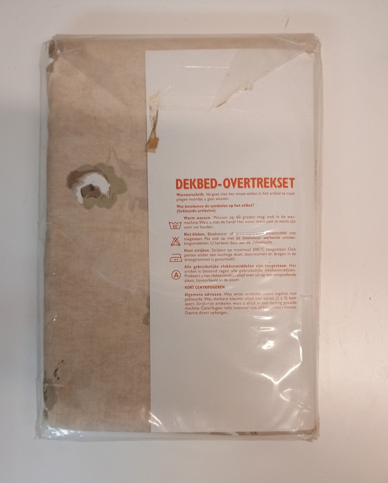 Dekbed hoes 140 x 200, Eenpersoons, Wit, Nieuw, Ophalen of Verzenden