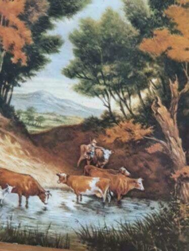 Wand tegel landschap  Johannes coenraad van hunnik,, Ophalen