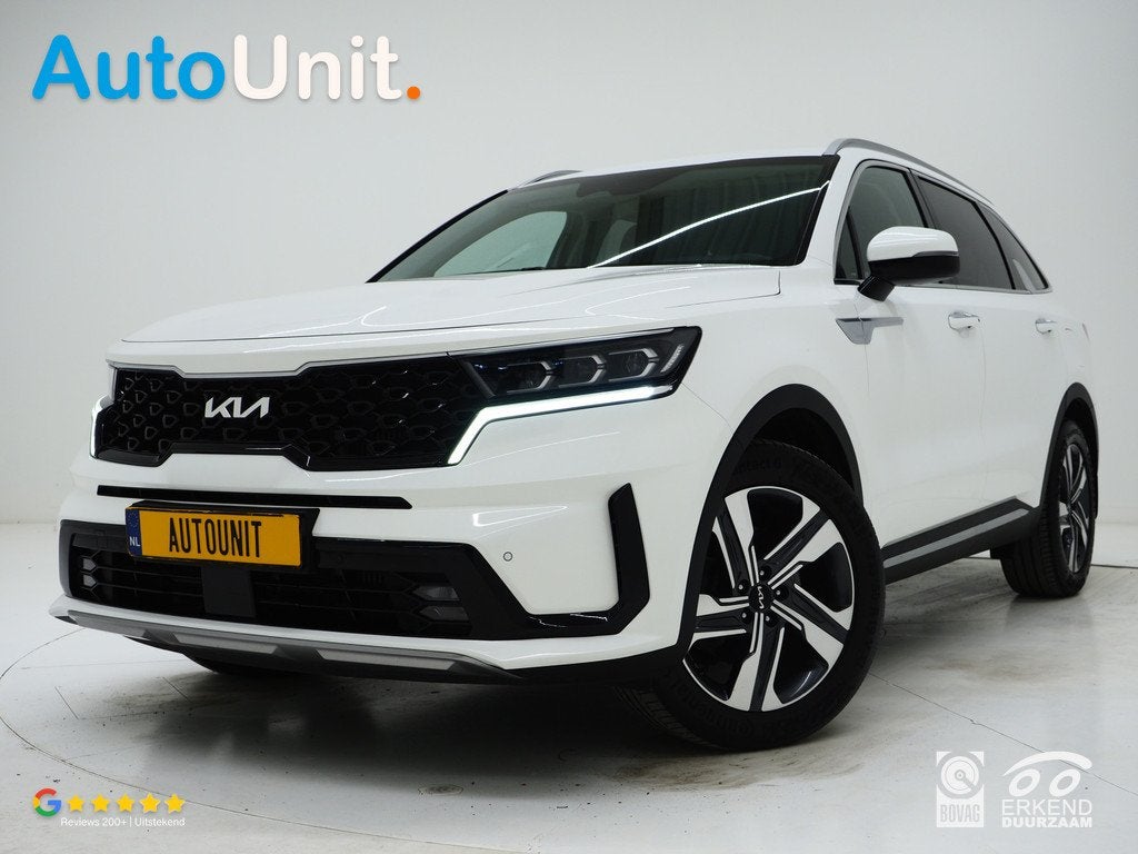 Kia Sorento 1.6 T-GDI Plug-in Hybrid 4WD 7p. | Trekhaak | Ca, Auto's, Kia, Stof, Gebruikt, Zwart, 4 cilinders