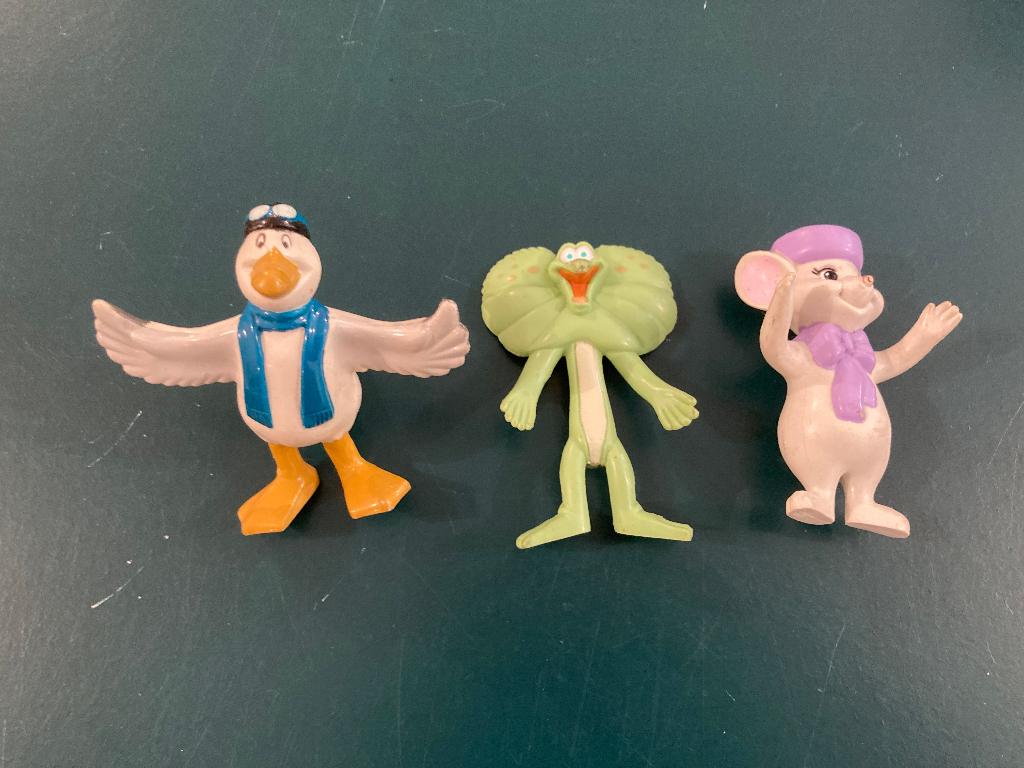 Disney film de reddertjes poppetjes 3 mcdonalds happy meal!, Ophalen of Verzenden, Overige figuren, Zo goed als nieuw, Beeldje of Figuurtje