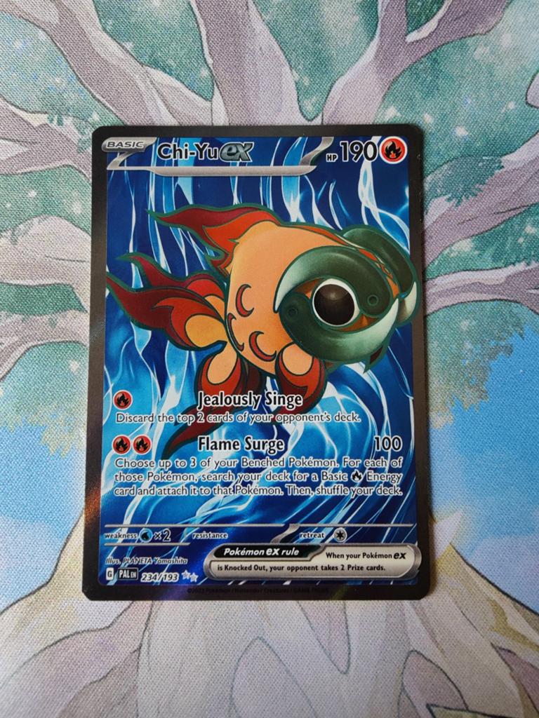 Pokemon paldea evolved chi-yu ex full art 234/193, Ophalen of Verzenden, Nieuw, Losse kaart, Foil