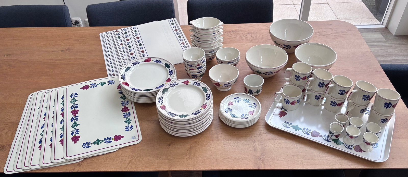Boerenbont servies 77-delig, Ophalen