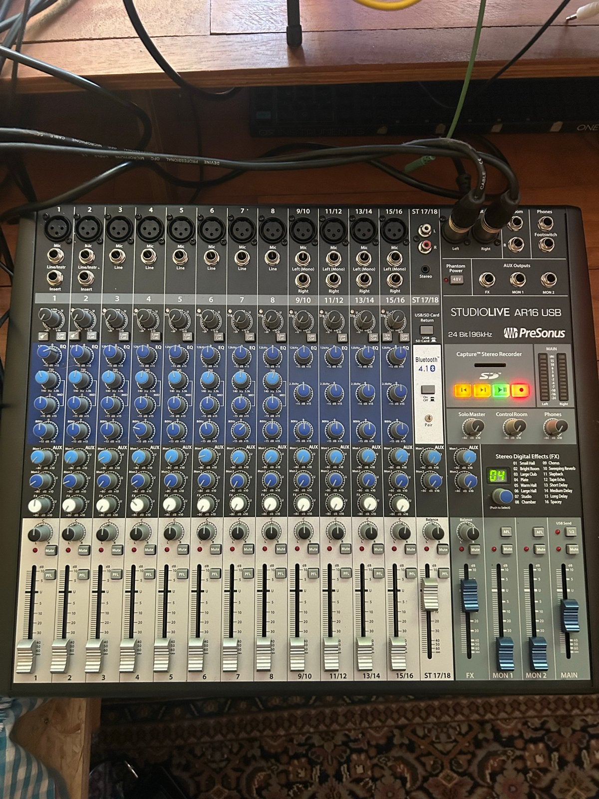 Presonus StudioLive AR16 USB Mixer, Muziek en Instrumenten, Mengpanelen, Ophalen of Verzenden, Gebruikt, 10 tot 20 kanalen, Microfooningang