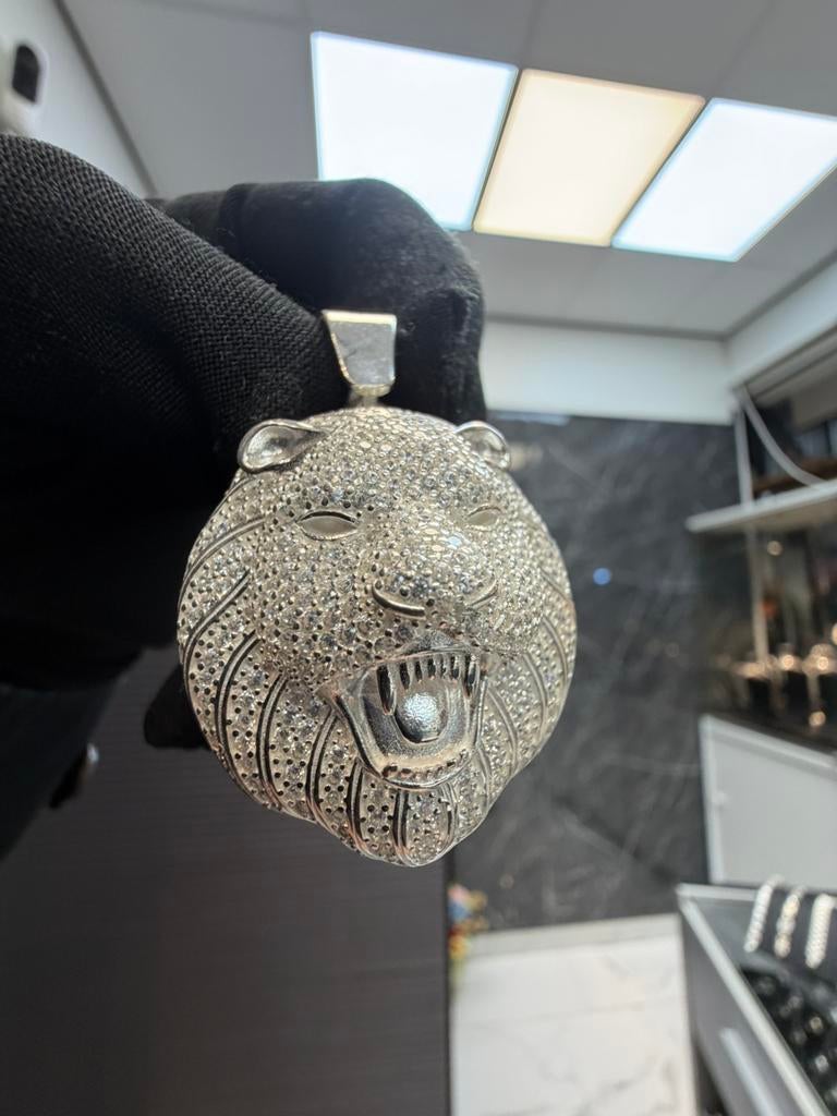 925 zilveren leeuw hanger, Ophalen of Verzenden, Nieuw, Zilver