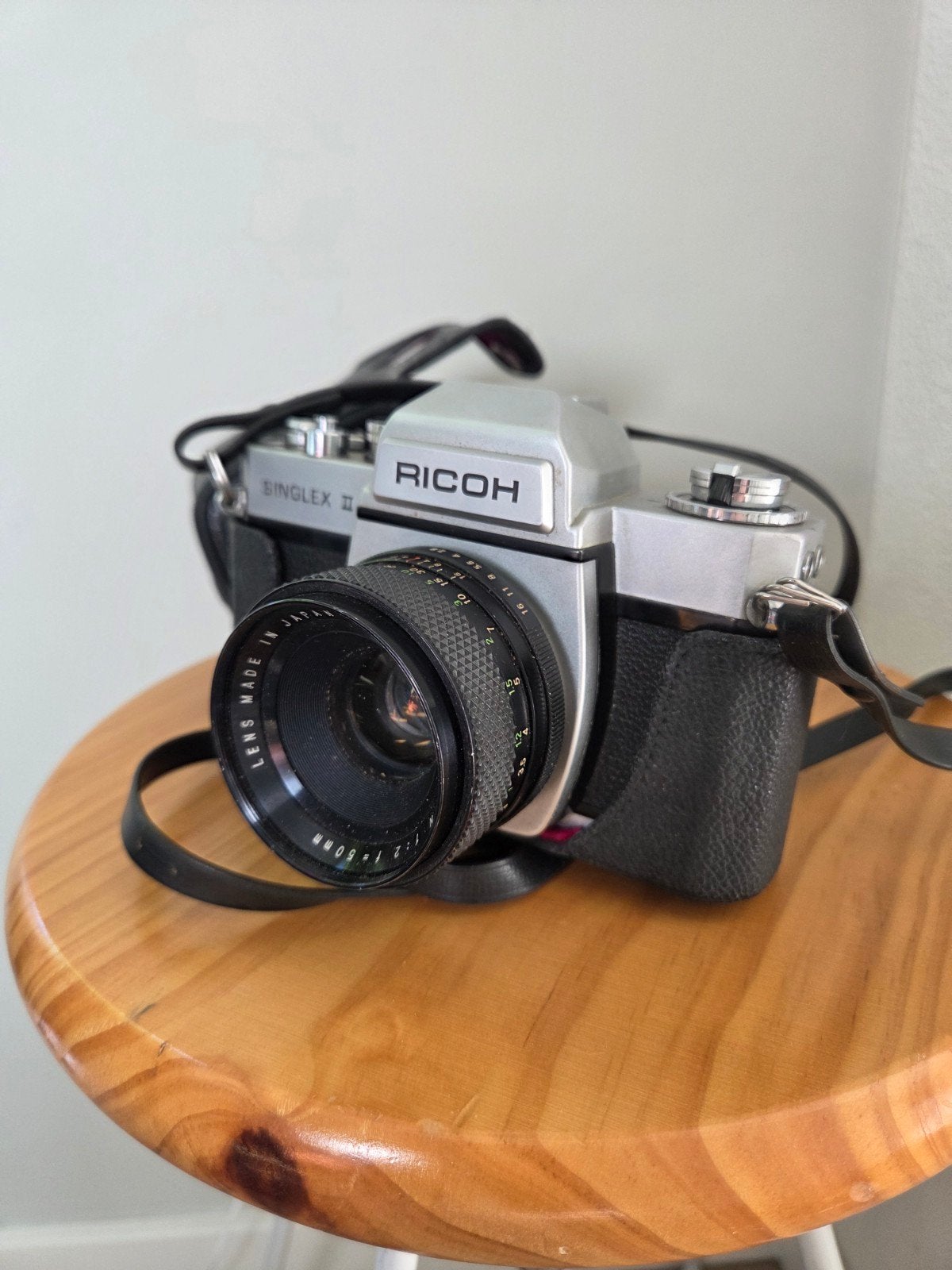 Vintage Analoge Cameraset: Ricoh Singlex II +Lenzen & Flits, Ophalen of Verzenden, Gebruikt, Externe flitser, Inclusief accessoires