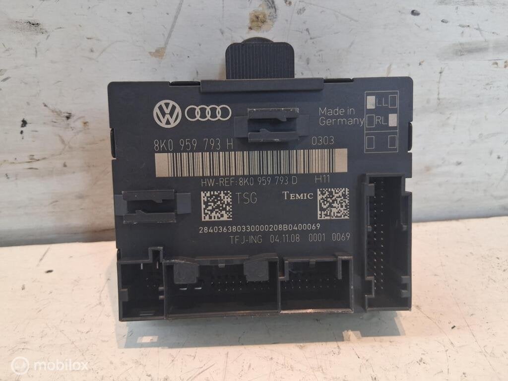 Deurvergrendelings module Audi A4 B8 ('08-'16) 8K0959793H, Auto-onderdelen, Elektronica en Kabels, Audi, Gebruikt, Ophalen of Verzenden
