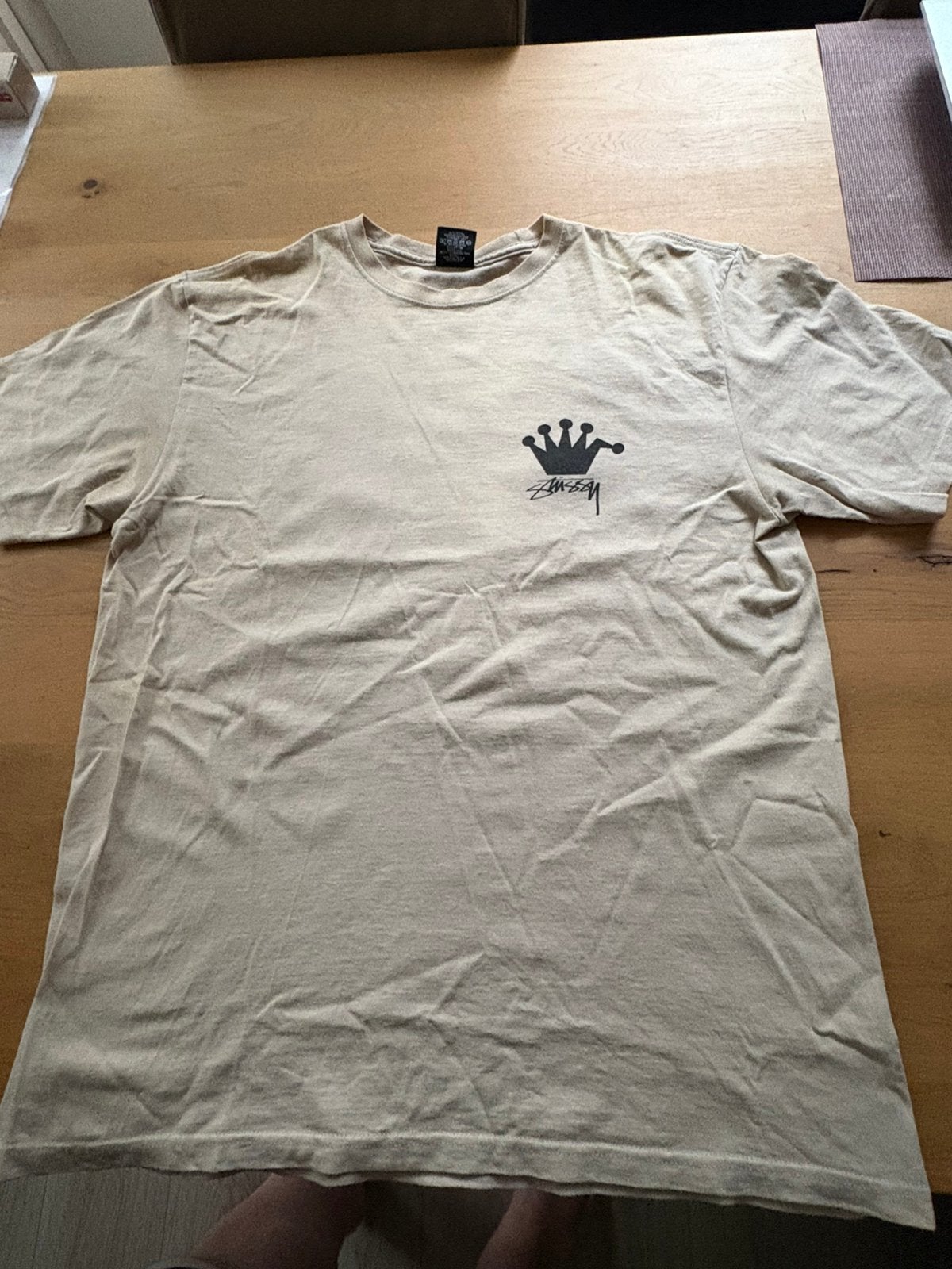 Stussy T-Shirt L zandkleurig/beige, Ophalen of Verzenden, Zo goed als nieuw, Beige