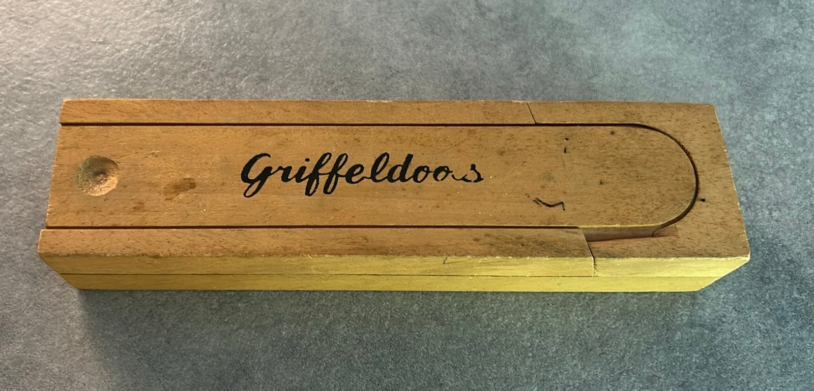 Oude houten Griffeldoos, Ophalen of Verzenden