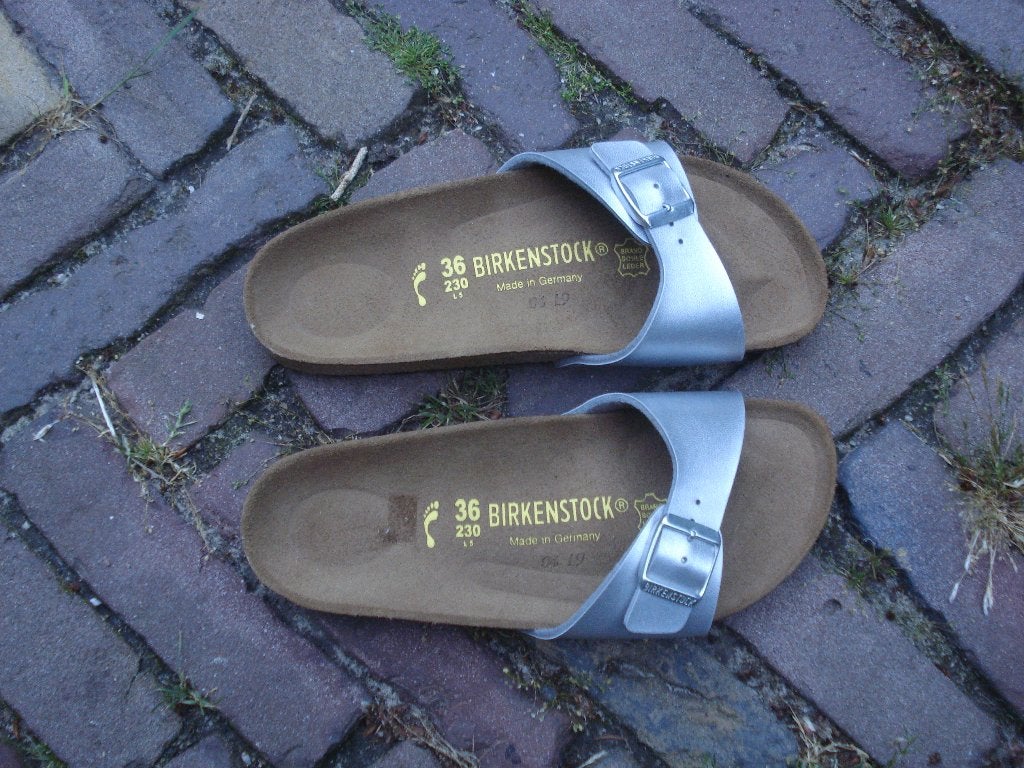 BIRKENSTOCK MADRID ZILVER NIEUW 36 GRATIS VERZENDING POST, Slippers, Overige kleuren, Verzenden, Nieuw