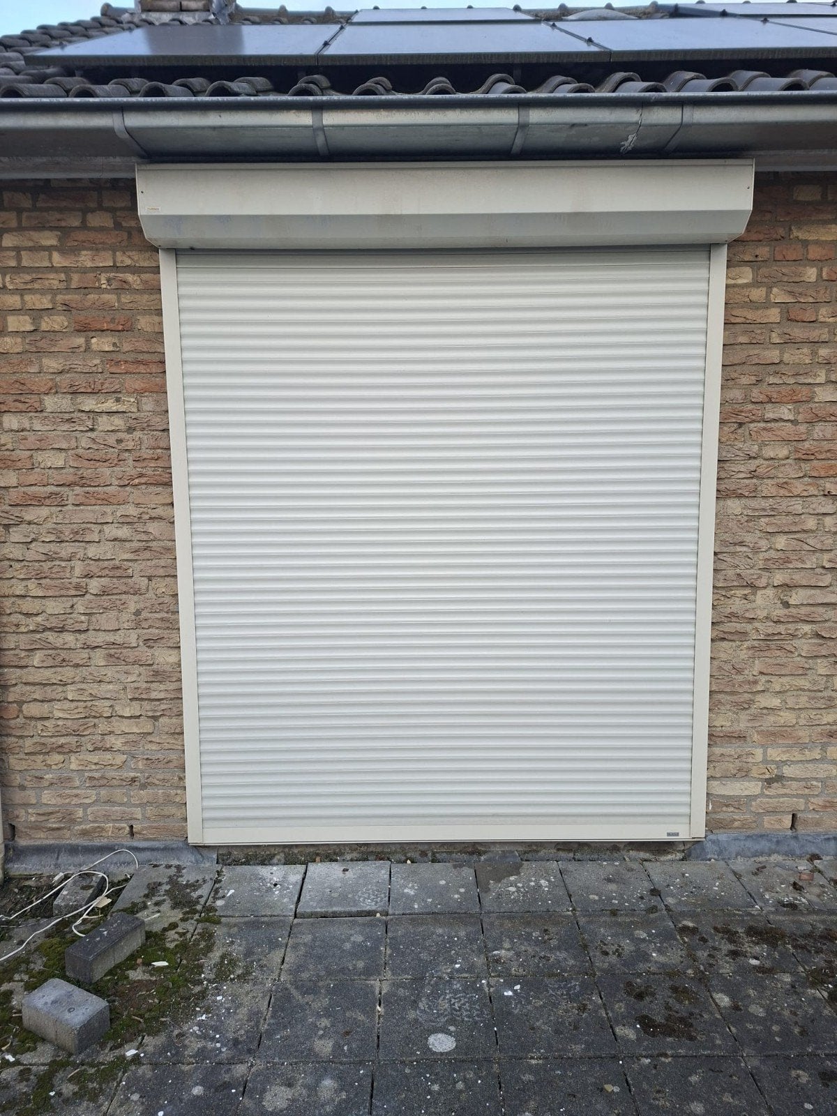 Elektrisch rolluik 1895x2090mm, Ophalen, Gebruikt, 200 cm of meer, Wit