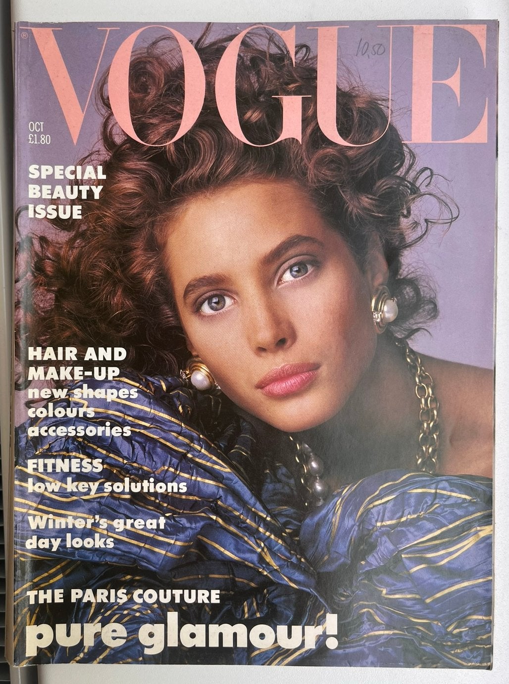 Vintage British Vogue Oct‘86 Christy Turlington David Bailey, Ophalen of Verzenden, Gelezen, Fotografen