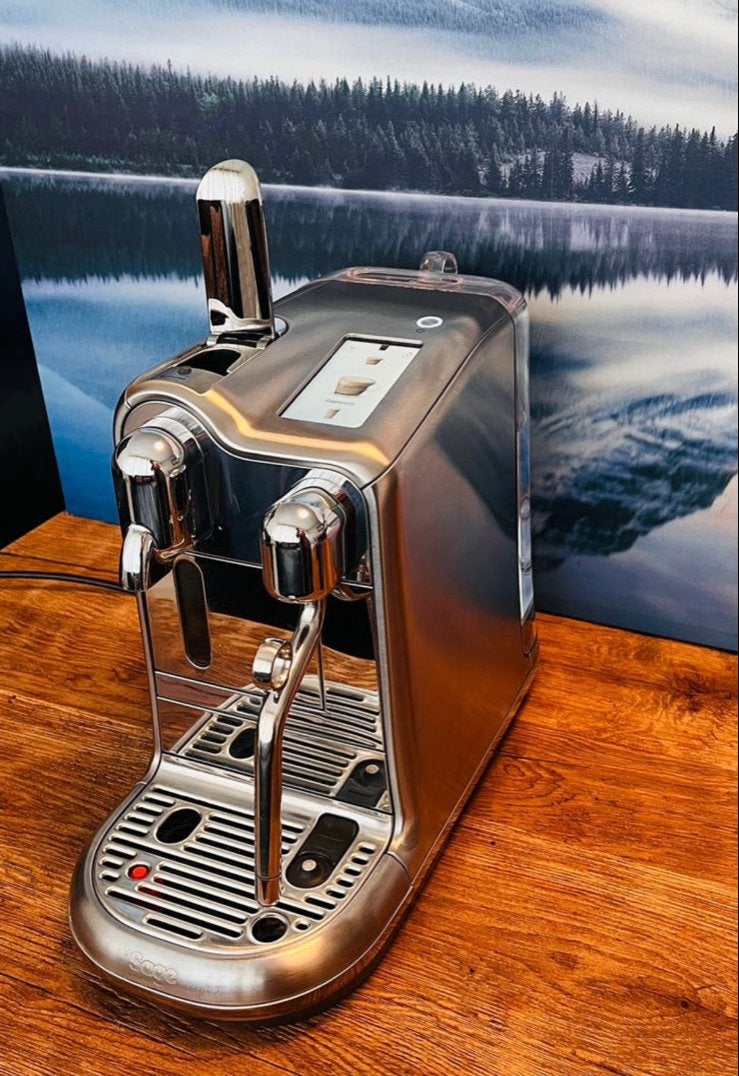 Nespresso Creatista Sage Pro - lekt water!!!!, Koffiepads en cups, Espresso apparaat, Ophalen of Verzenden, Zo goed als nieuw