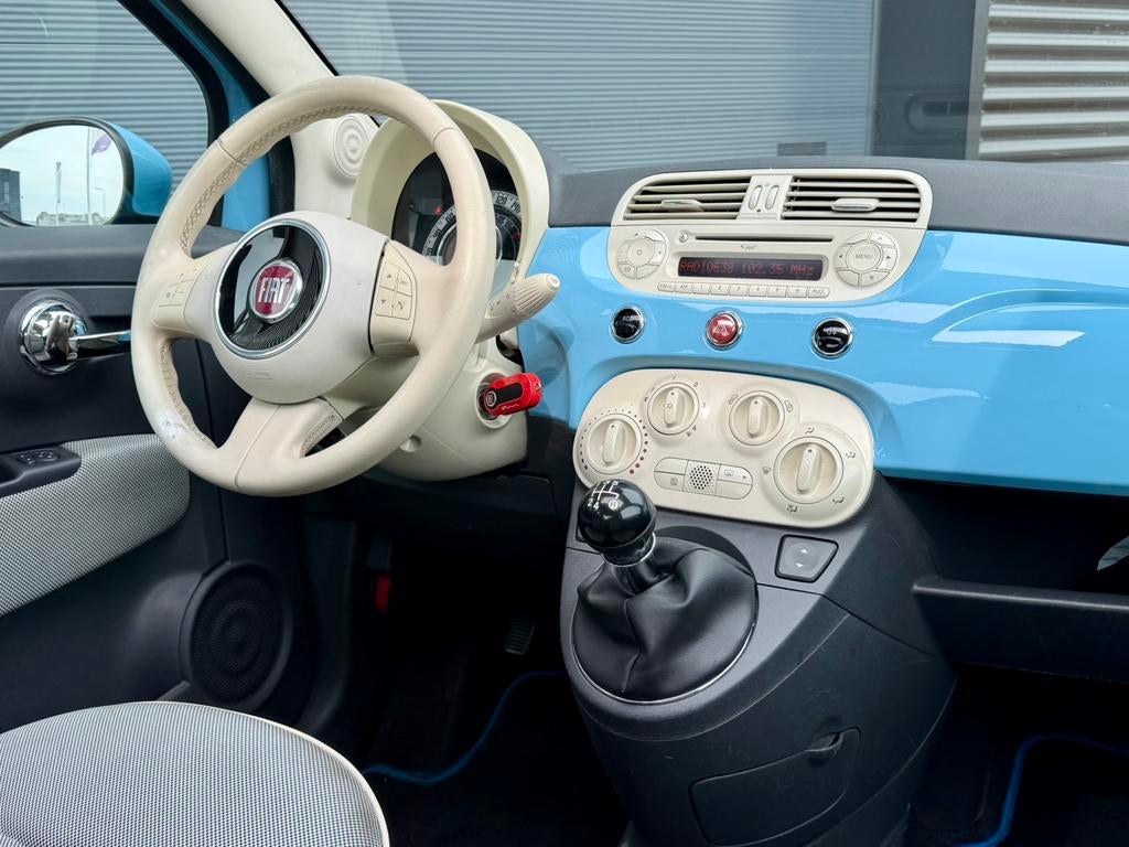 FIAT 500 0.9 TWINAIR TURBO OPEN DAK AIRCO PANORAMADAK, Voorwielaandrijving, Stof, 31 €/maand, 905 kg