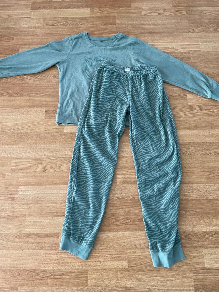 Warme tijgerprint pyjama Zeeman maat 158/164, Ophalen of Verzenden, Zo goed als nieuw, Jongen of Meisje, Nacht- of Onderkleding