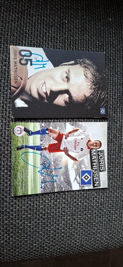 Spelerskaart met handtekening; Joris Mathijsen # HSV, Ophalen of Verzenden, Nieuw, Buitenlandse clubs, Spelerskaart