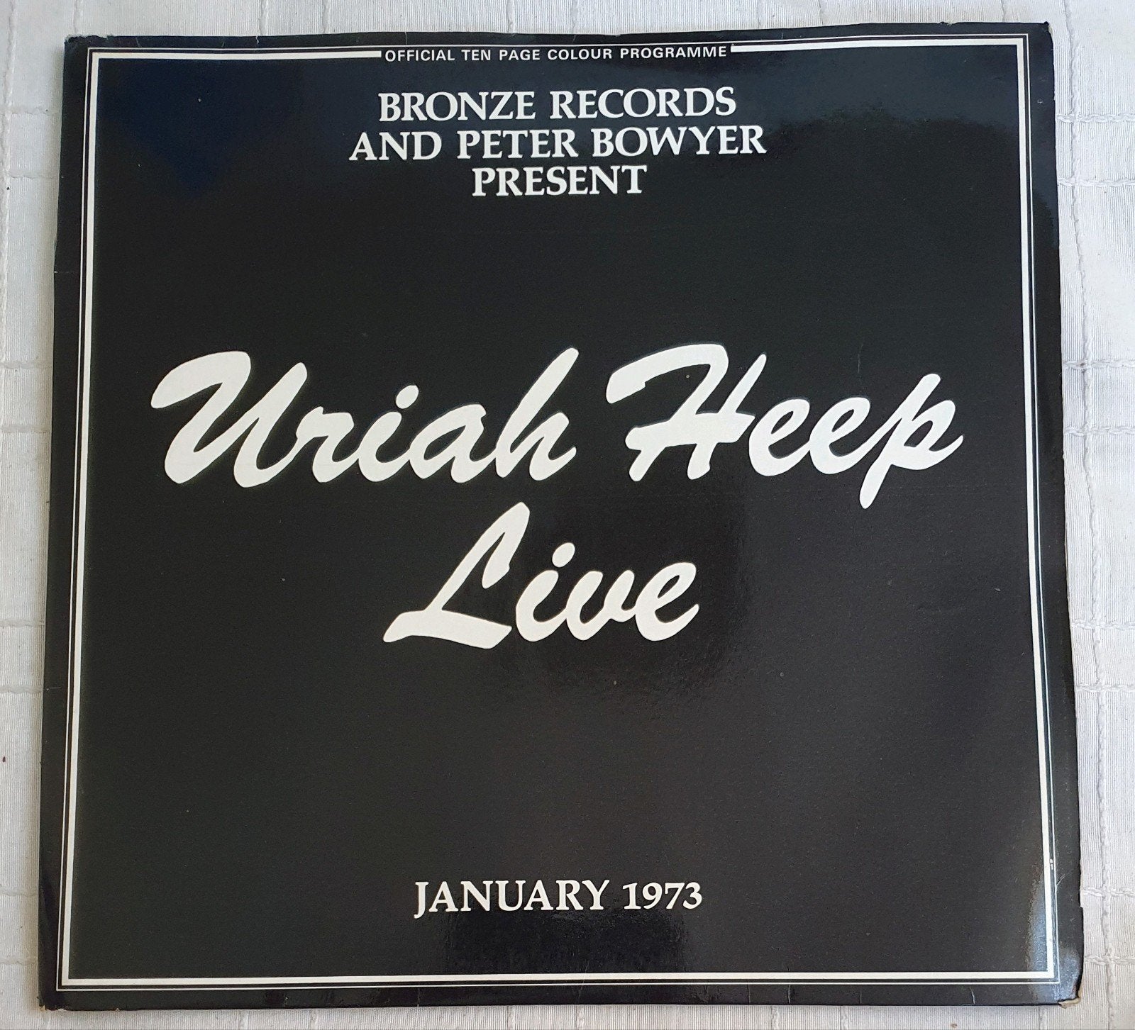 2LP Uriah Heep - Uriah Heep live - 86 796 XDT - 1973, Gebruikt, Verzenden, Classic Rock, Inclusief boekje