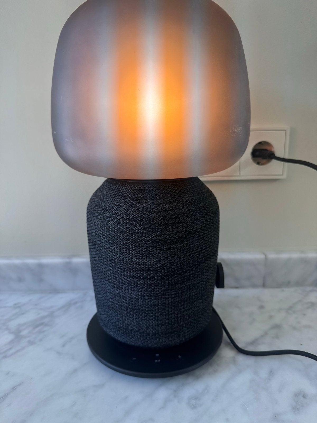 IKEA Symfonisk Tafellamp met Sonos Speaker - Gebruikt, Kunststof, Gebruikt, Overige fittingen, Ophalen of Verzenden