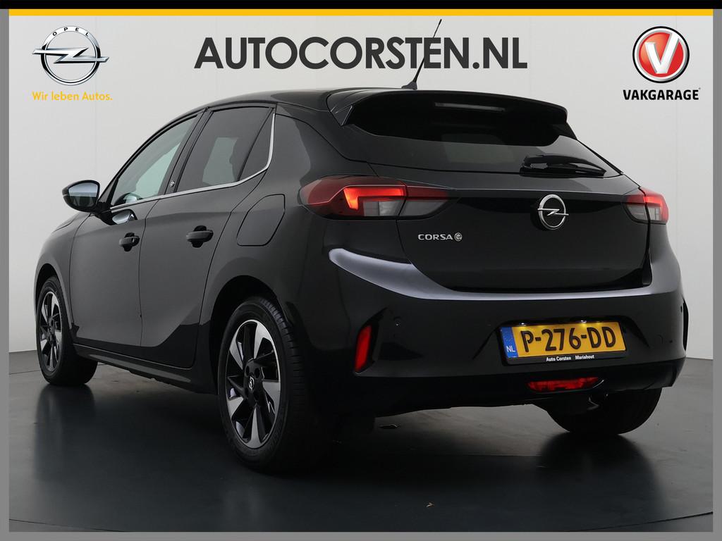 Opel CORSA-E Elegance 50 kWh SOH 93% Navi Ecc 360°Camera Ap, 330 km, 136 pk, Gebruikt, Zwart