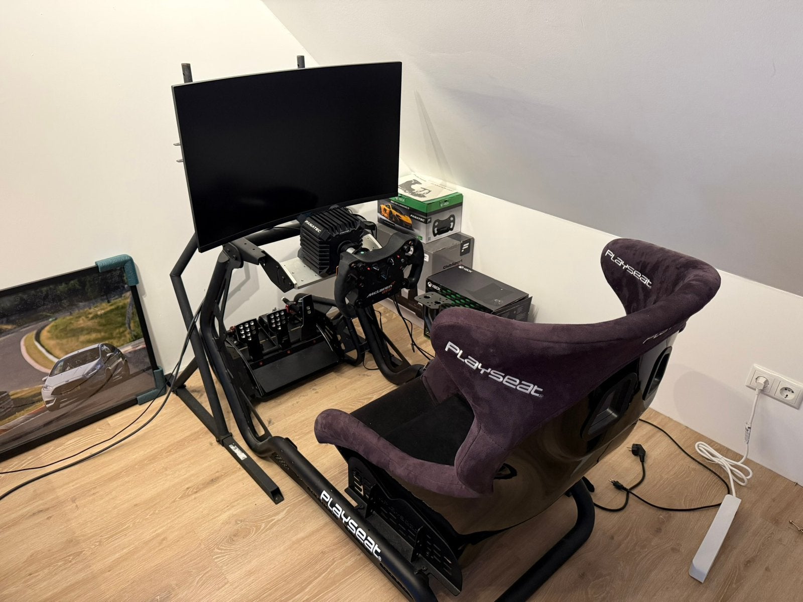 Playseat Sensation Pro | CSL DD 8NM | Clubsport Pedals V3, Computers en Software, Joysticks, Ophalen, Gebruikt, Fanatec