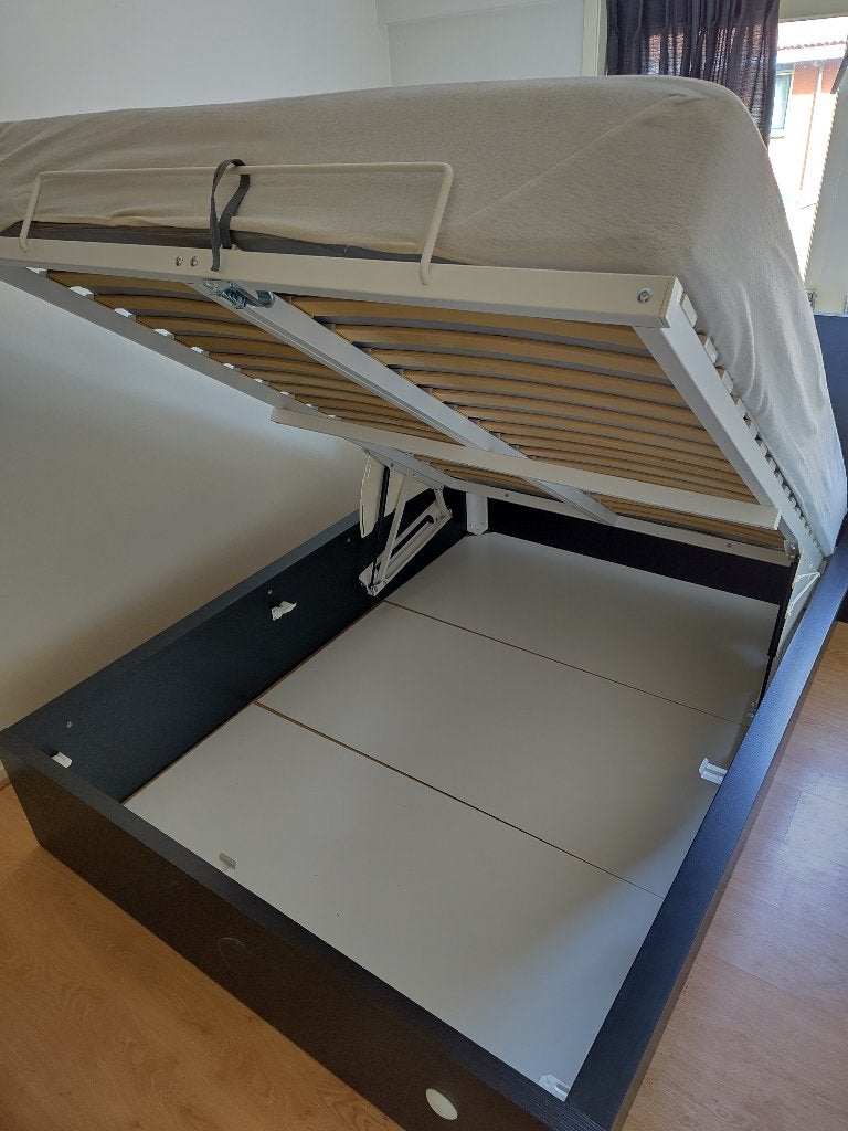 Foto 5 van Tweepersoonsbed met hoofdbord en opbergruimte, incl. matras