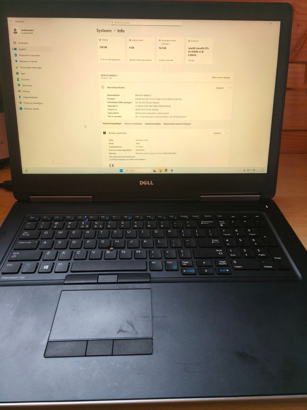 Dell Precision 7720 - Krachtige Workstation Laptop, Computers en Software, Gebruikt, Met videokaart, 256GB, Ophalen of Verzenden