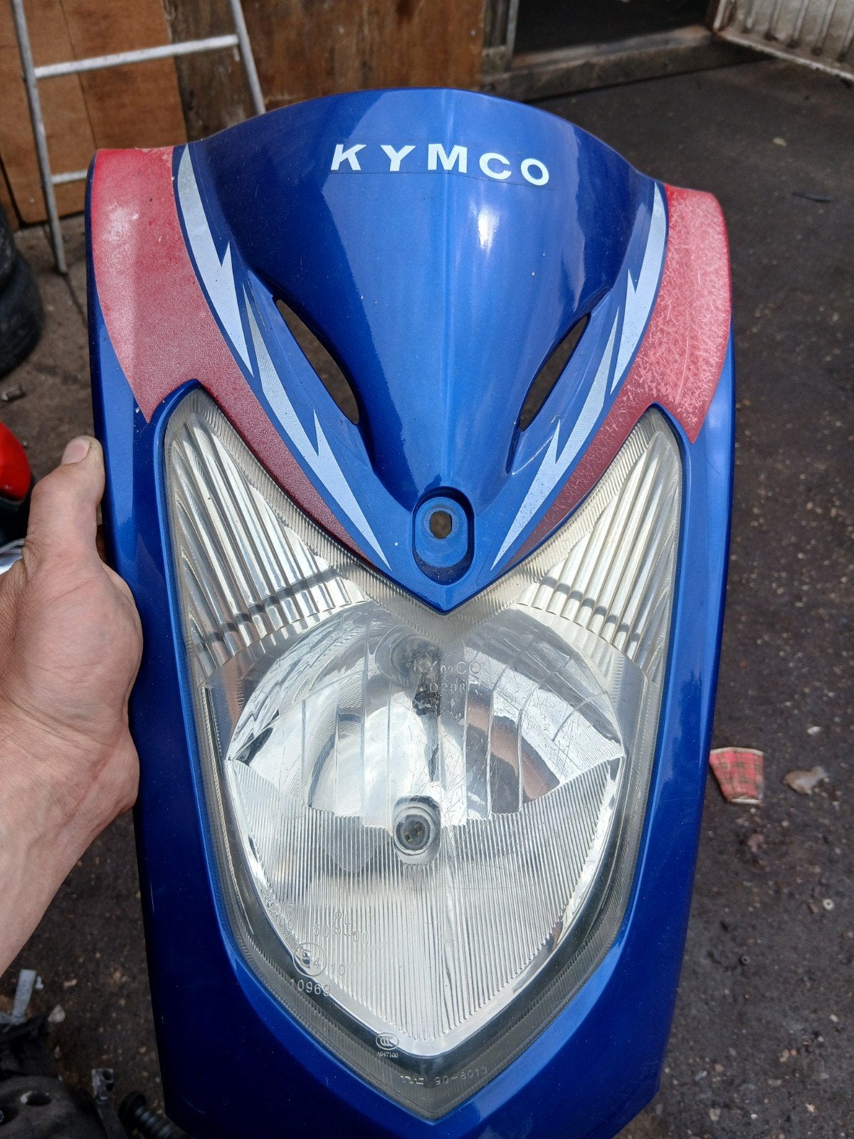 Neuskap met koplamp kymco agility 50, Ophalen of Verzenden, Gebruikt, Koplamp, Kymco