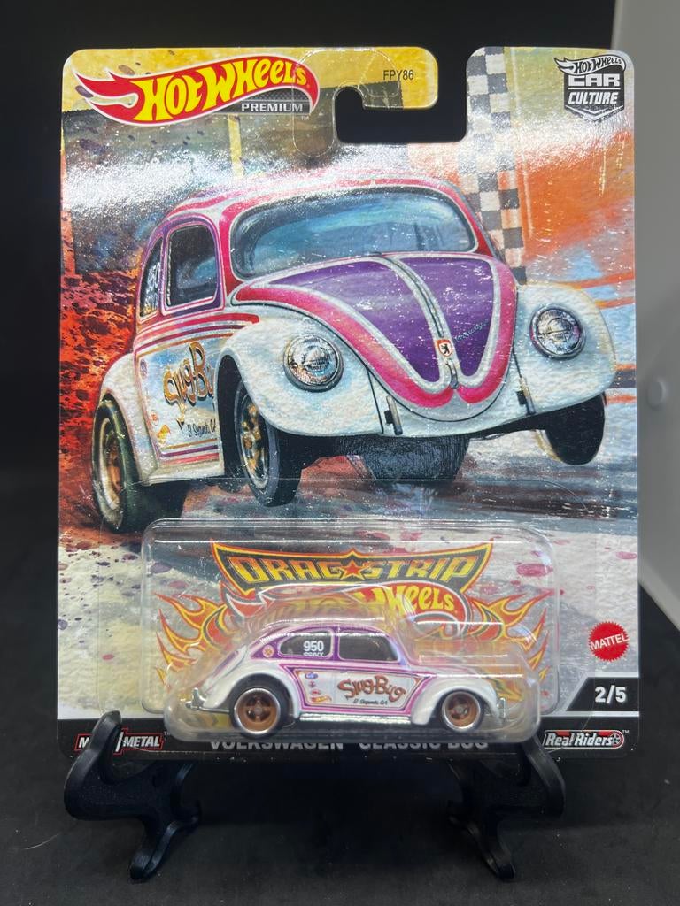 Hot Wheels Premium Volkswagen Classic Bug Drag Strip, Ophalen of Verzenden, Nieuw, Auto