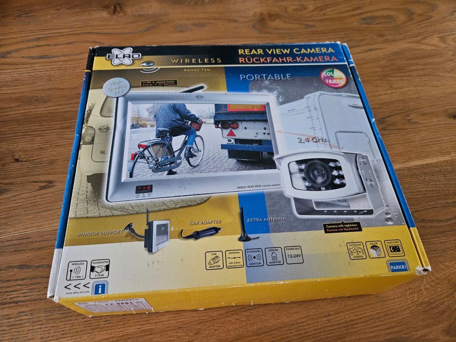 Elro draadloos achteruitrij camera set., Ophalen of Verzenden, Nieuw