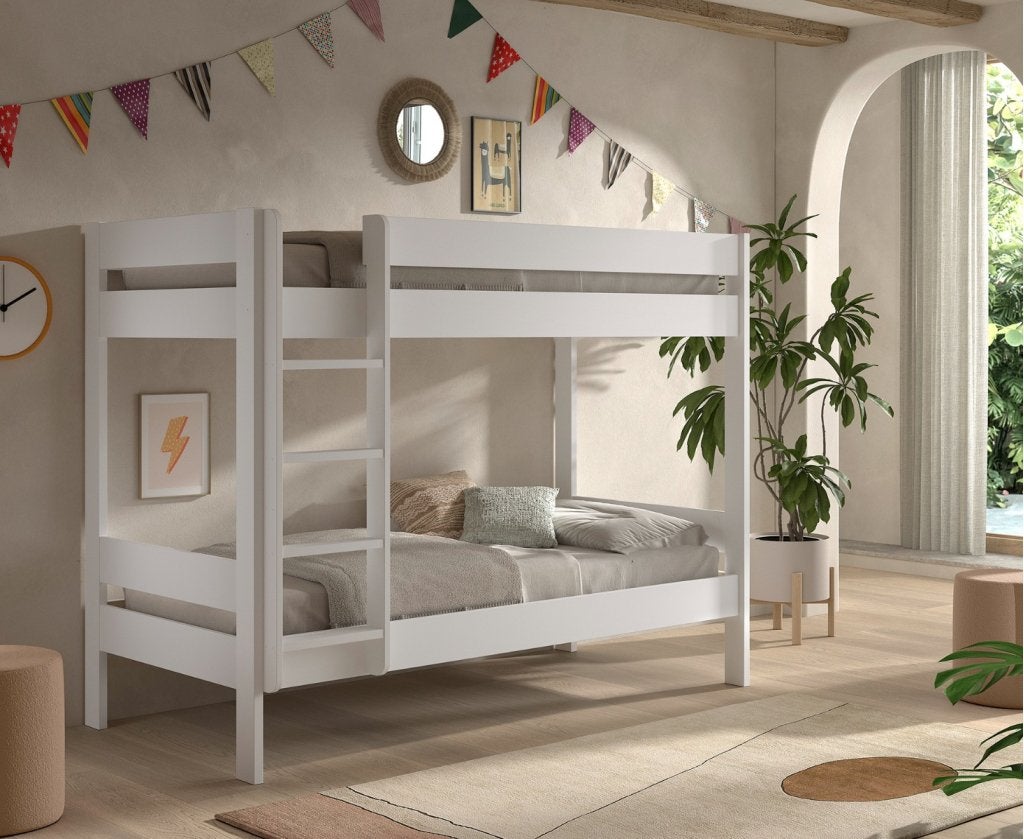Primo stapelbed - 90x200 - Wit, Niet ingevuld, Niet ingevuld, Niet ingevuld