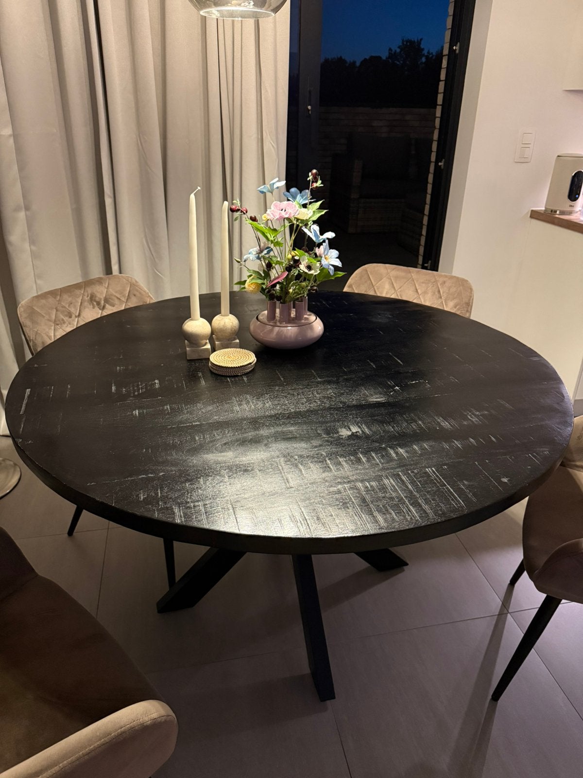 Eettafel, Huis en Inrichting, Tafels | Eettafels, Ophalen, Gebruikt, Rond, Vier personen