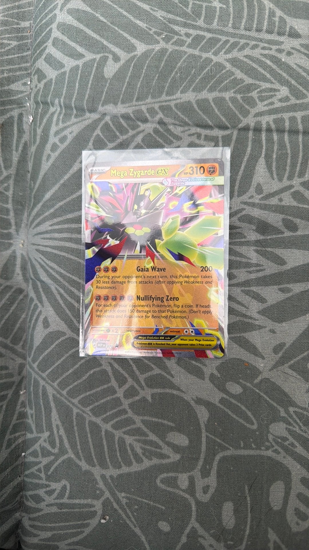 Mega zygarde ex promokaart mep 071, Ophalen of Verzenden, Nieuw