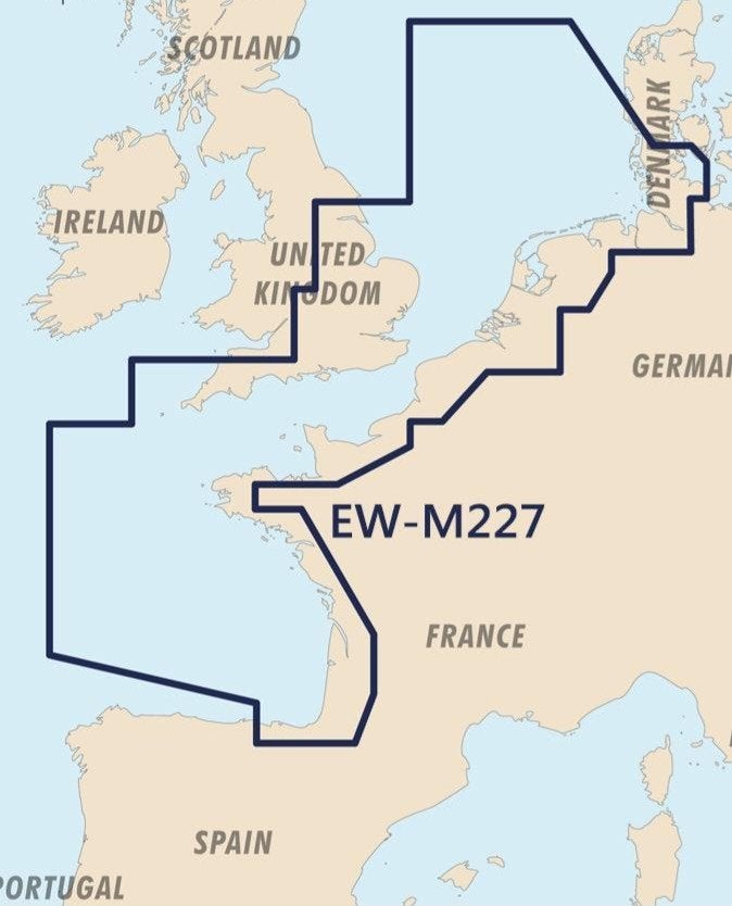 C-MAP jeppesen north
west european coasts, Ophalen of Verzenden, Kaartplotter of Fish Finder