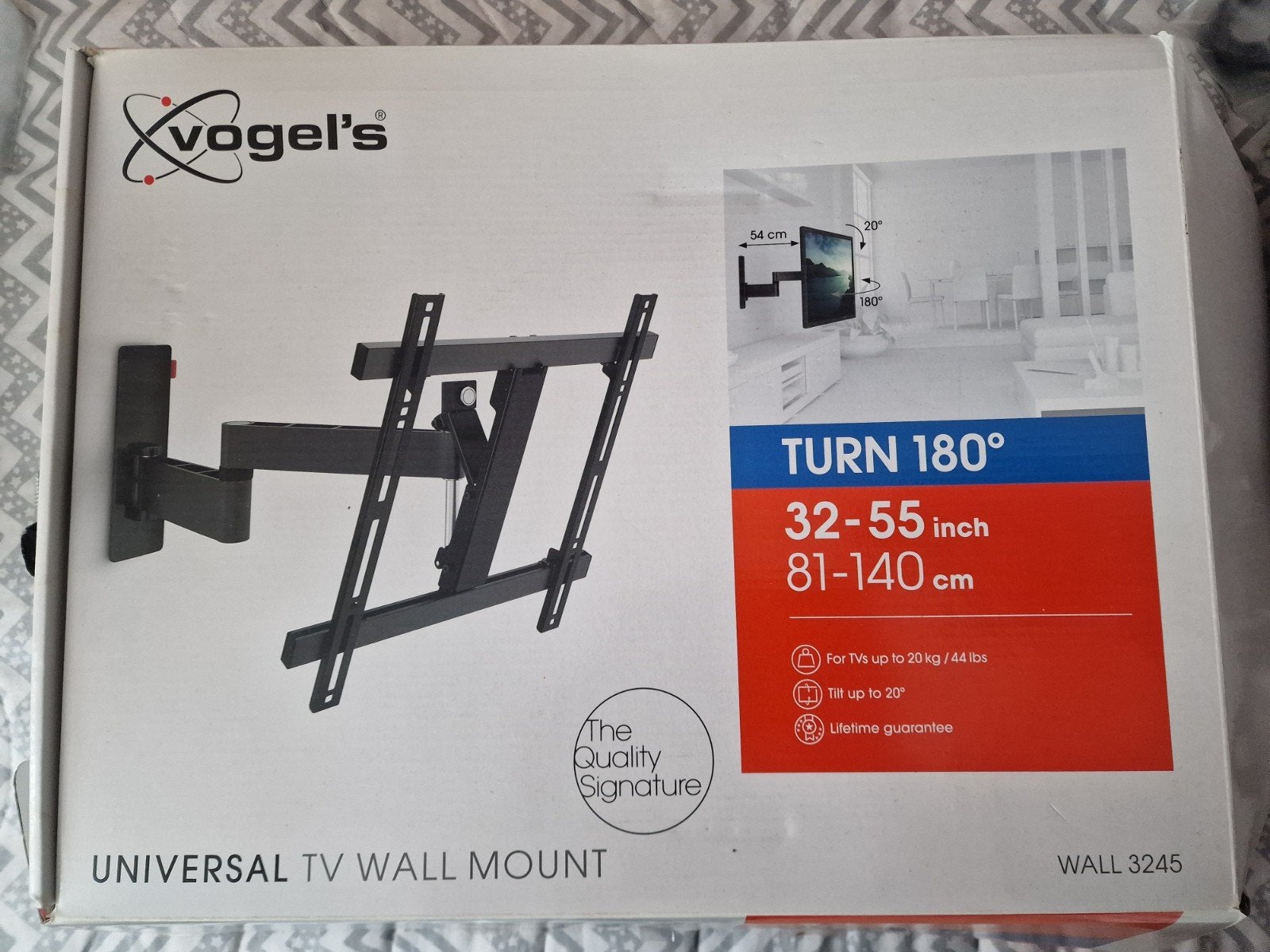 32 - 55 inch tv ophang beugel draaiend, Ophalen