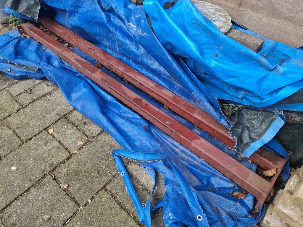 kokerprofiel 80x80x5 ( 245 lang met flens ) gemenied 12 st, Ophalen, Nieuw, IJzer