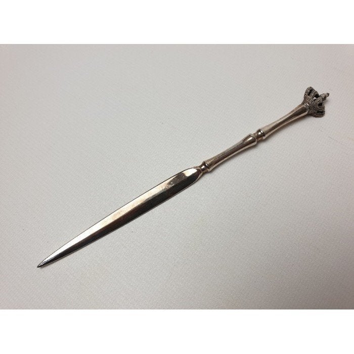 # Briefopener met kroon, Penningkunst Koninklijke Begeer B.V, Ophalen of Verzenden