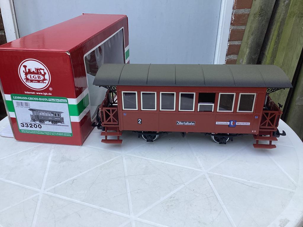 LGB 33200 Zillertalrijtuig 2de klas NIEUW IN OVP METALEN SPA, Gelijkstroom, Ophalen of Verzenden, LGB, Nieuw