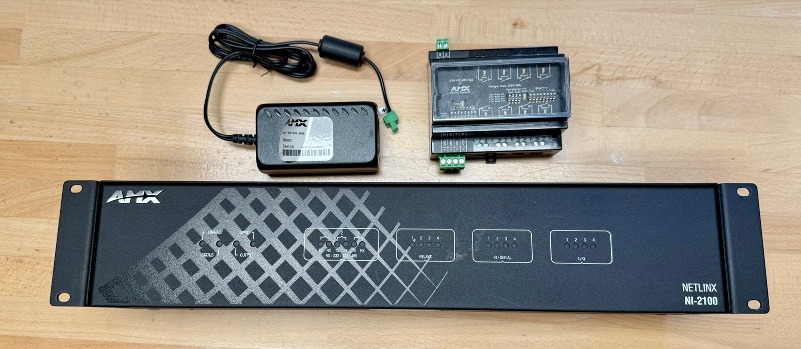 AMX NetLinx NI-2100 Controller met AXB-REL8S+ en voeding, Ophalen of Verzenden, Gebruikt