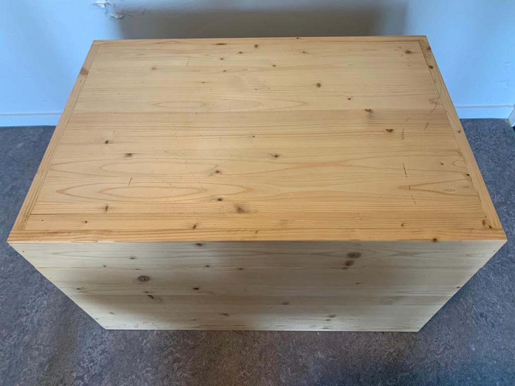 Grenen houten kist, Ophalen, Gebruikt, 50 tot 100 cm, Minder dan 50 cm