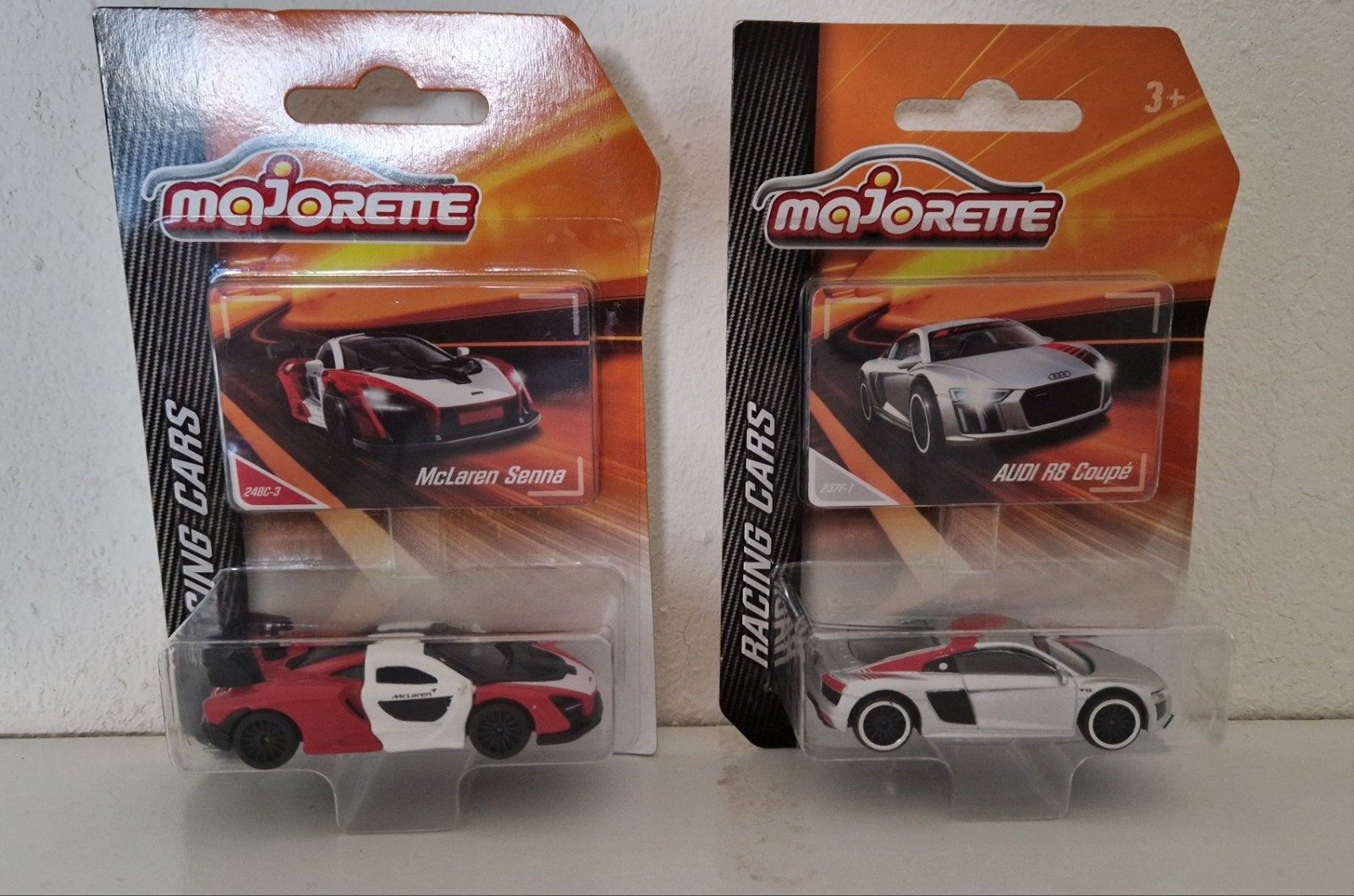 Majorette Racing Cars: McLaren Senna & Audi R8 Coupé, Ophalen, Nieuw