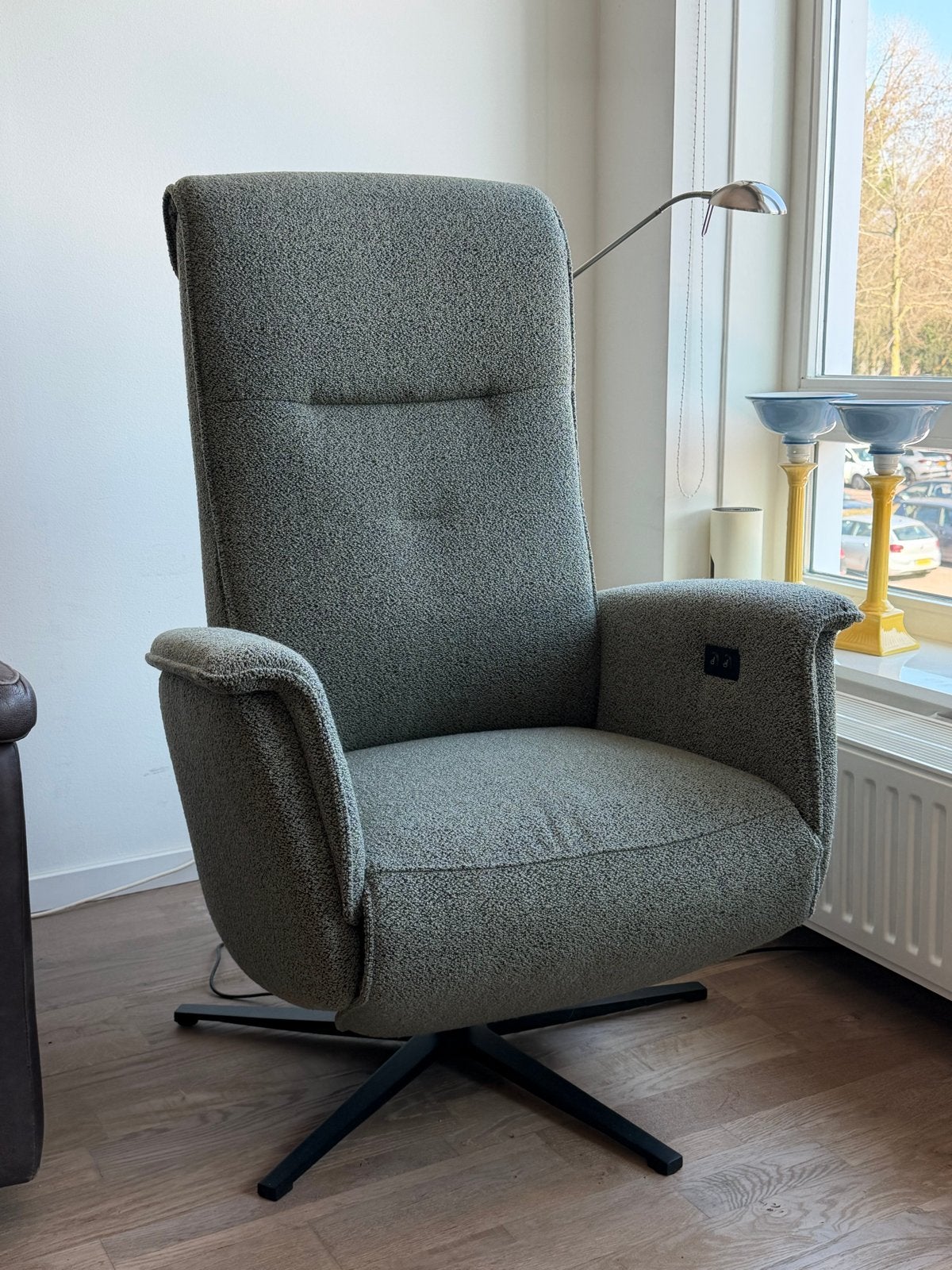 Elektrische Velderhof relaxfauteuil - Comfort en stijl, Ophalen, Zo goed als nieuw, Stof, 75 tot 100 cm