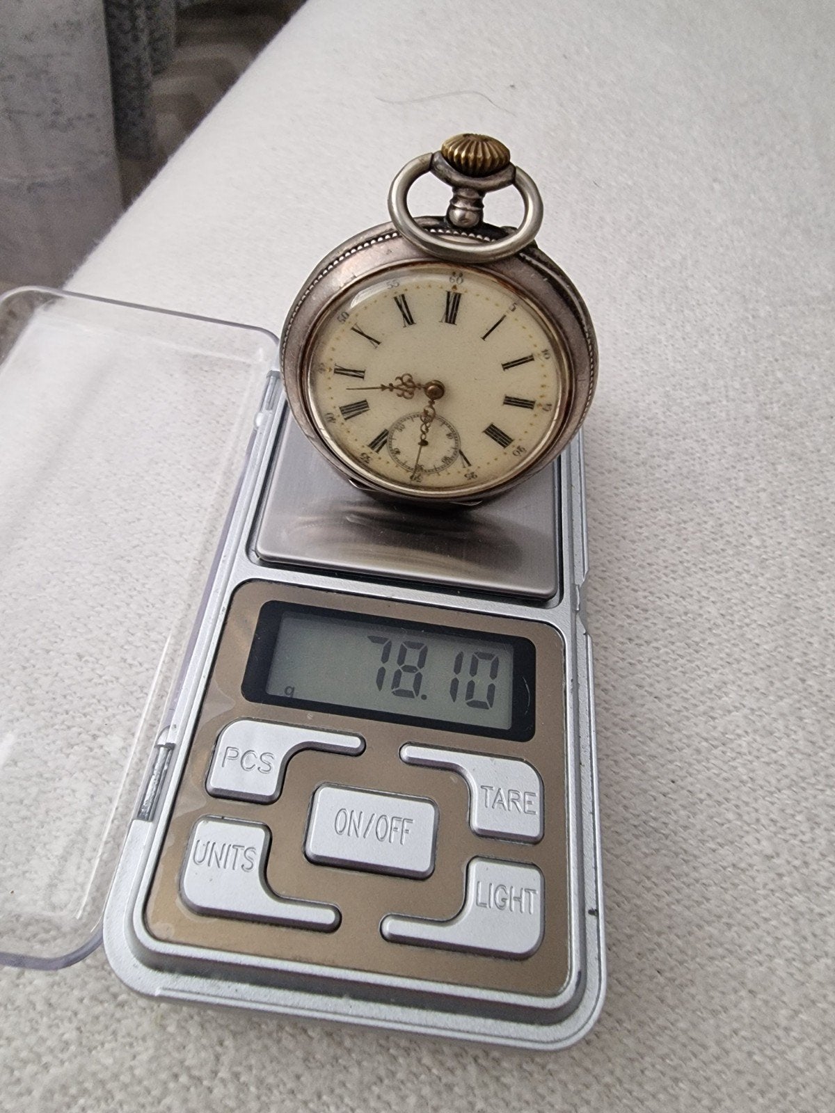 Antiek OMEGA 800 Zilveren Zakhorloge, Sieraden, Tassen en Uiterlijk, Horloges | Antiek, Zakhorloge, Ophalen of Verzenden, Omega
